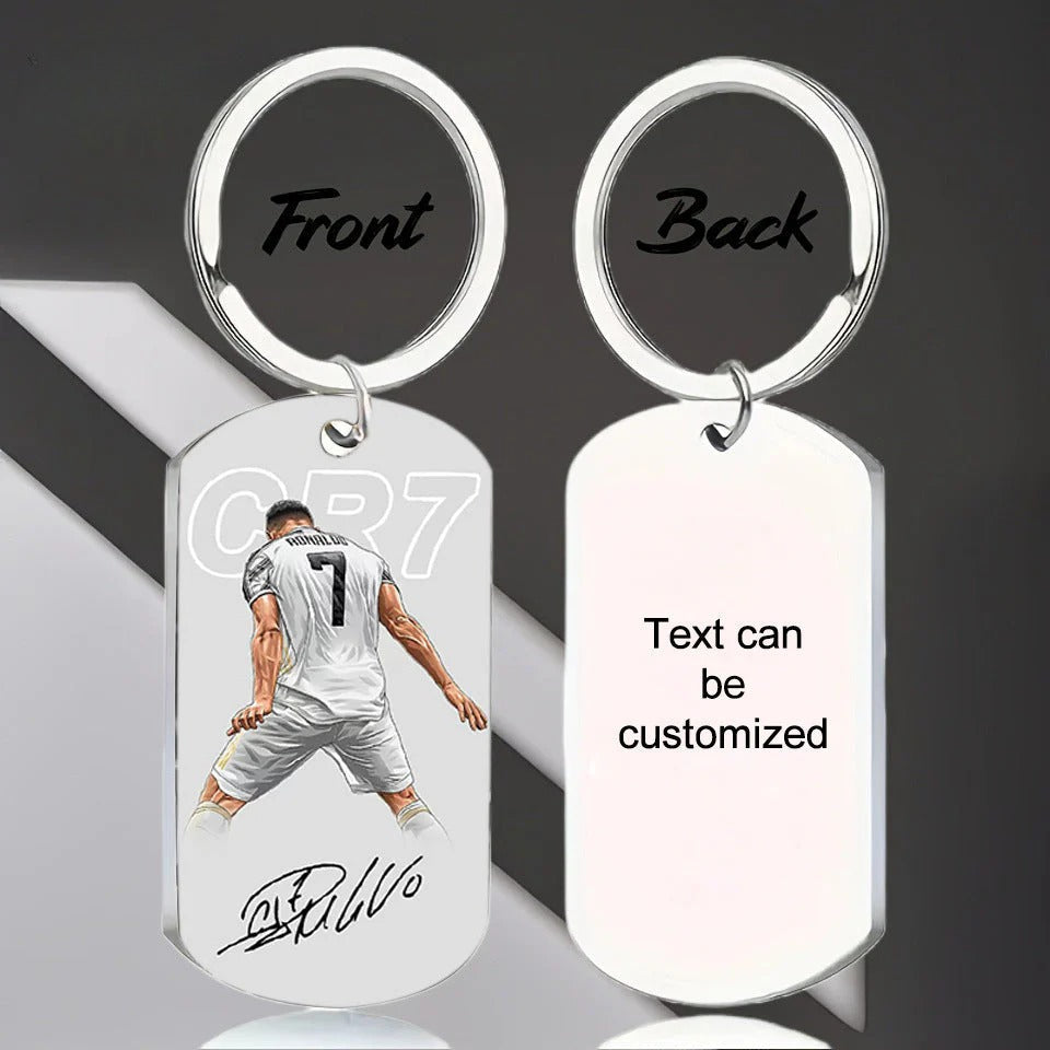 Personalized Keychains for Women Customized Key Chains Men Engraved Name Inspirational Stainless Steel Dog Tag