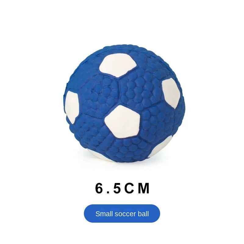Chew Teeth Cleaning Sound Football Rugby Ball Thickened Durable Toy for Large Dogs Pet Latex Ball