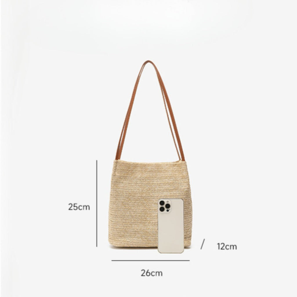 Woven hobo, summer bohemian hobo shoulder purse, magnetic buckle shoulder tote, summer beach straw bag