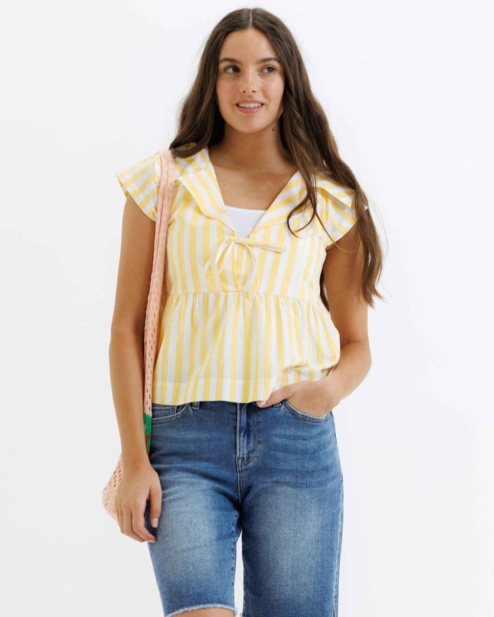 Sunshine Stripe Top - Final Sale