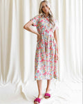 Pleated Shirtdress