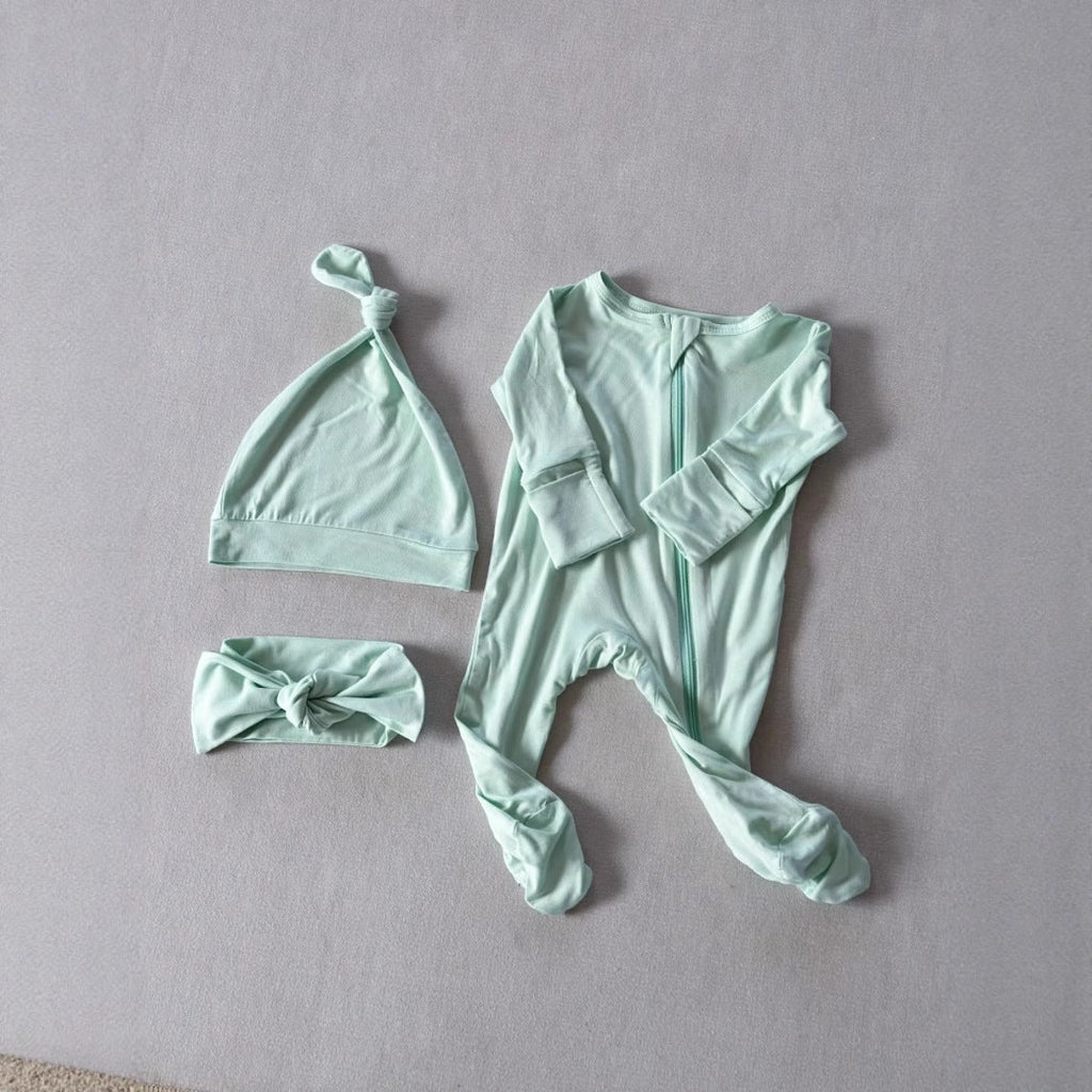 Baby Footed Zip-up Romper Onesie