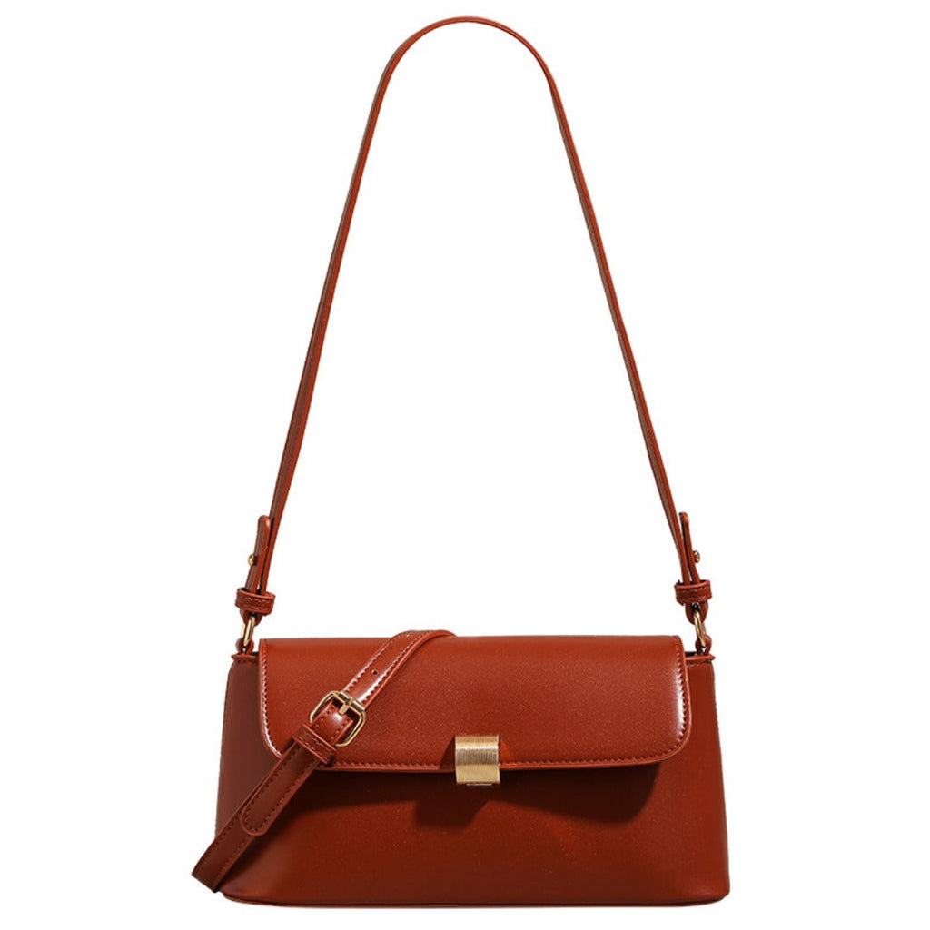 Retro red bag women, summer texture shoulder armpit bag, fashionable shoulder hobo bag small