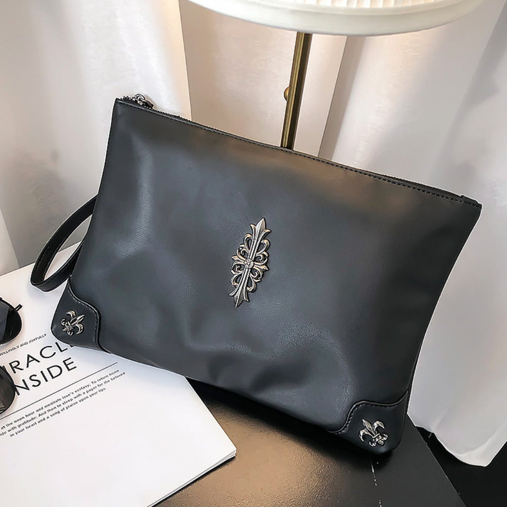 Unisex stylish fashion evening clutch bags rivet messenger bags iPad wrist bags, wristlet purses,