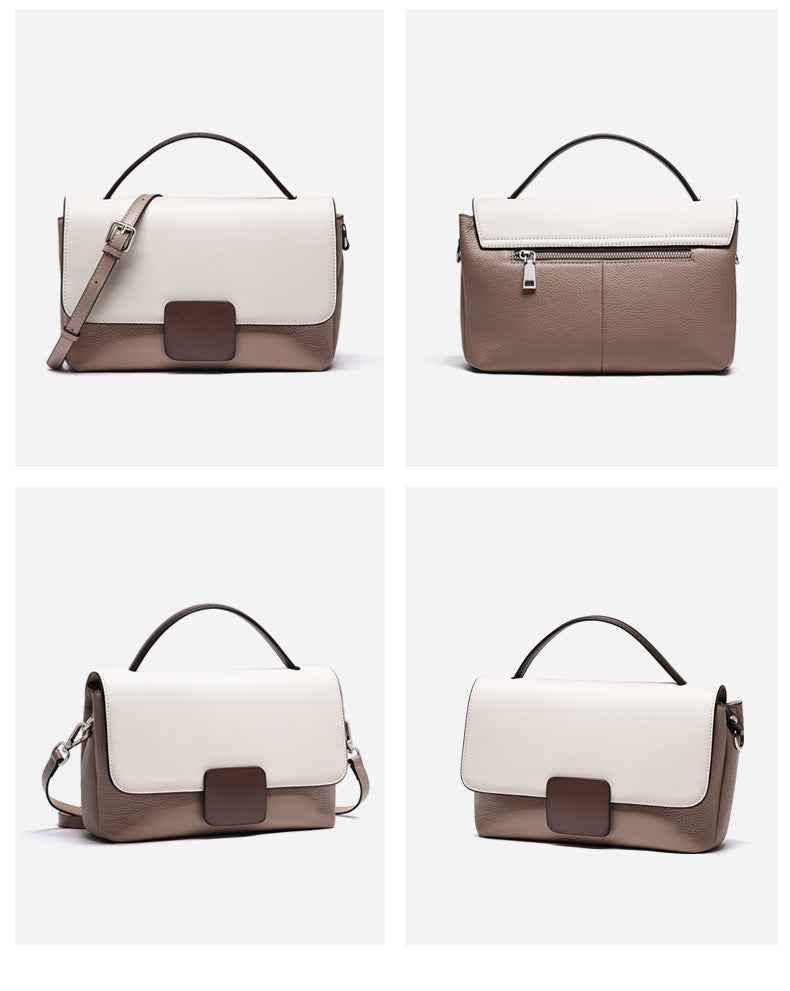 Genuine leather crossbody bag women shoulder handbag tote bag