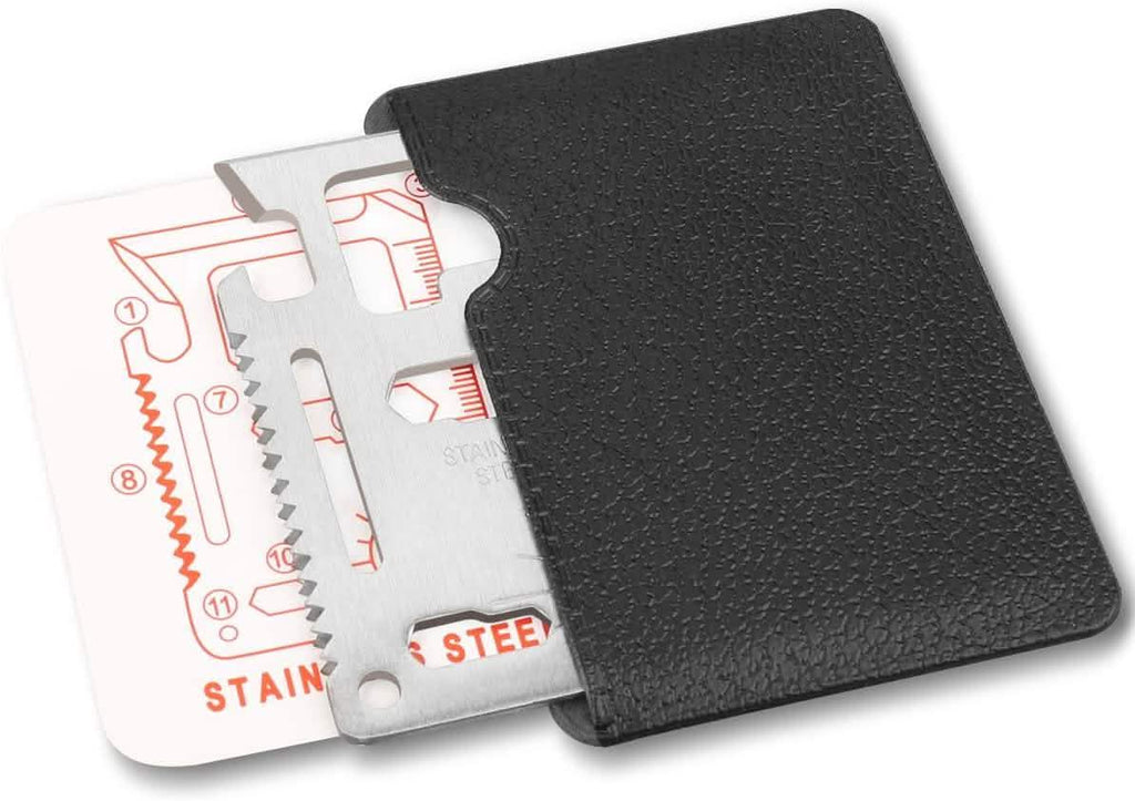 10-Pack: 11-in-1 Stainless Steel Survival Pocket Tool