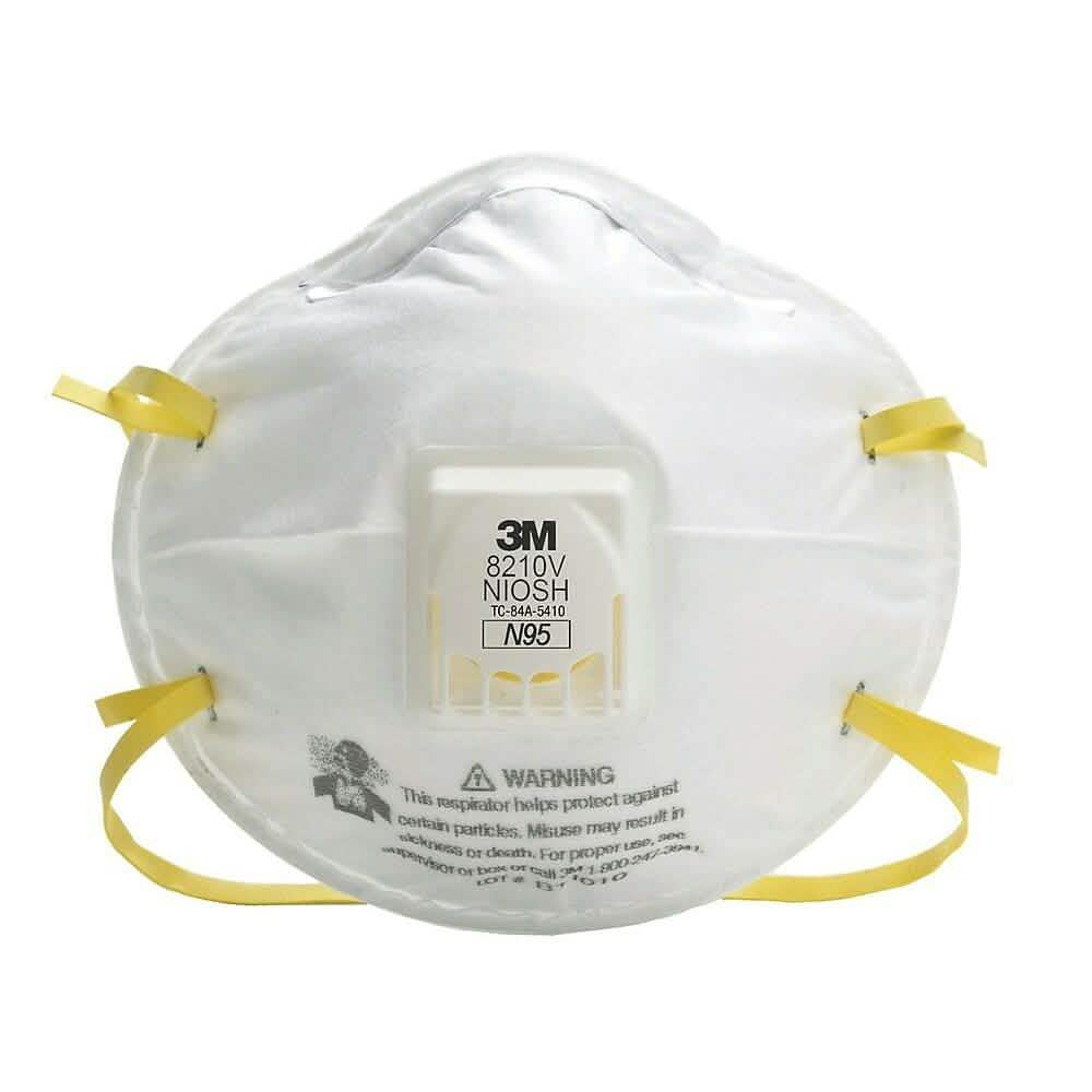 10-Pack: 3M N95 Particulate Respirator Mask with Cool Flow Valve 8210V