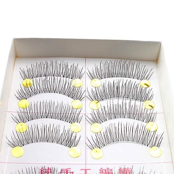10-Pairs: Makeup Handmade Natural Fashion Long False Eyelashes Eye Lashes
