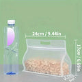 10-Pieces: Reusable Silicone Leakproof Food Storage Bags
