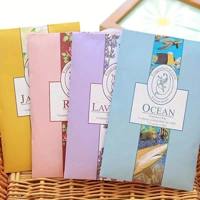 10-Pieces: Scented Sachets For Drawers and Closet Air Freshener Sachets with Home Hanger