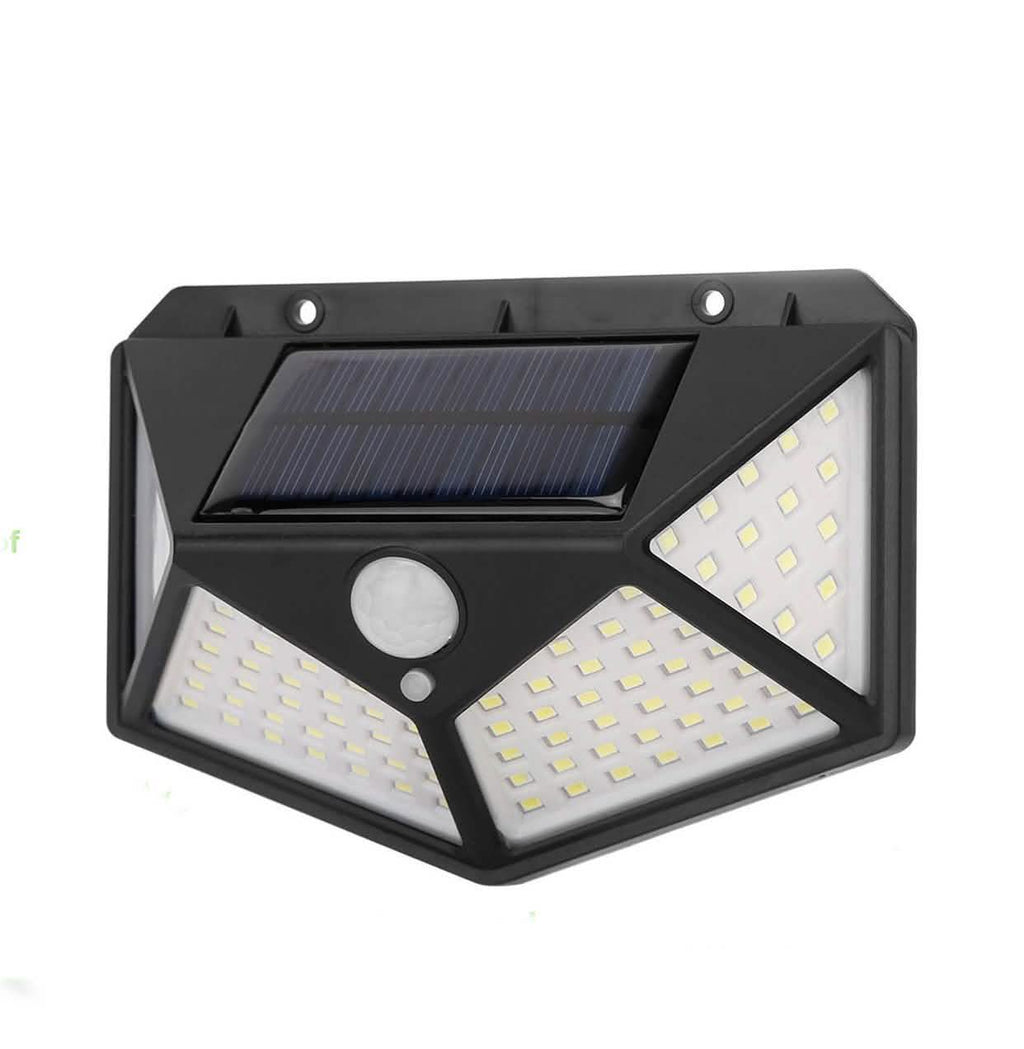 100 LED Solar Wall Light Outdoor