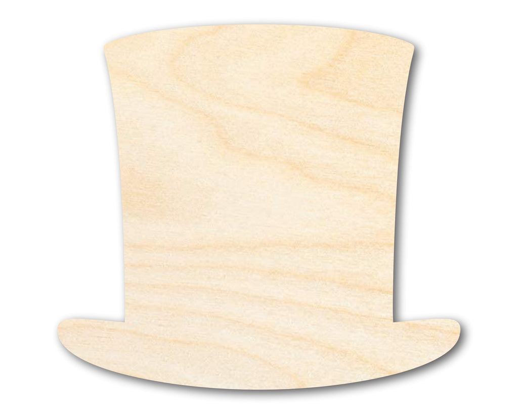 Unfinished Wood Abraham Lincoln Hat Silhouette | Craft Cutout | Up to 36" DIY