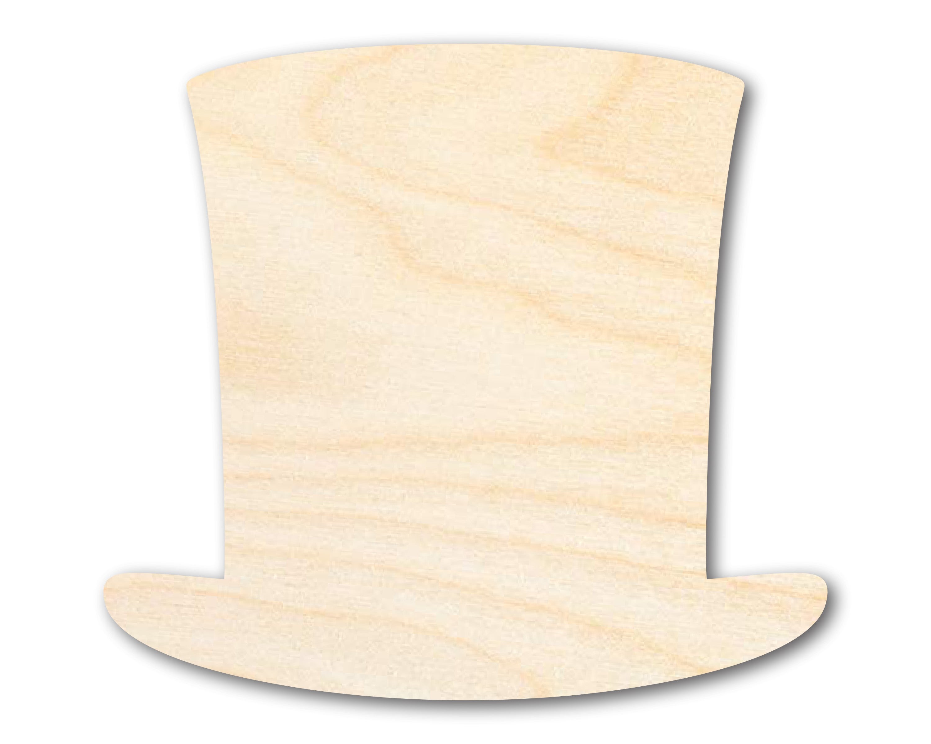 Unfinished Wood Abraham Lincoln Hat Silhouette | Craft Cutout | Up to 36" DIY