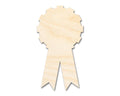Unfinished Wood Award Ribbon Shape | DIY Craft Cutout | Up to 36"