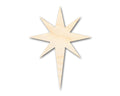 Unfinished Wood Bethlehem Star Shape | DIY Christmas Craft Cutout | Up to 36"