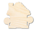 Unfinished Wood Gingerbread House Shape - Craft - up to 46"