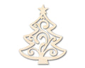 Unfinished Wood Flourish Christmas Tree Shape - Craft - up to 46"