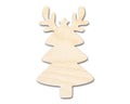 Unfinished Wood Reindeer Christmas Tree Shape - Craft - up to 46" DIY