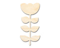 Unfinished Wood Folk Tulip Shape - Flower Craft - up to 46" DIY