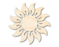 Unfinished Wood Radiant Sun Silhouette | Summer | Celestial | Craft Cutout | up to 46"