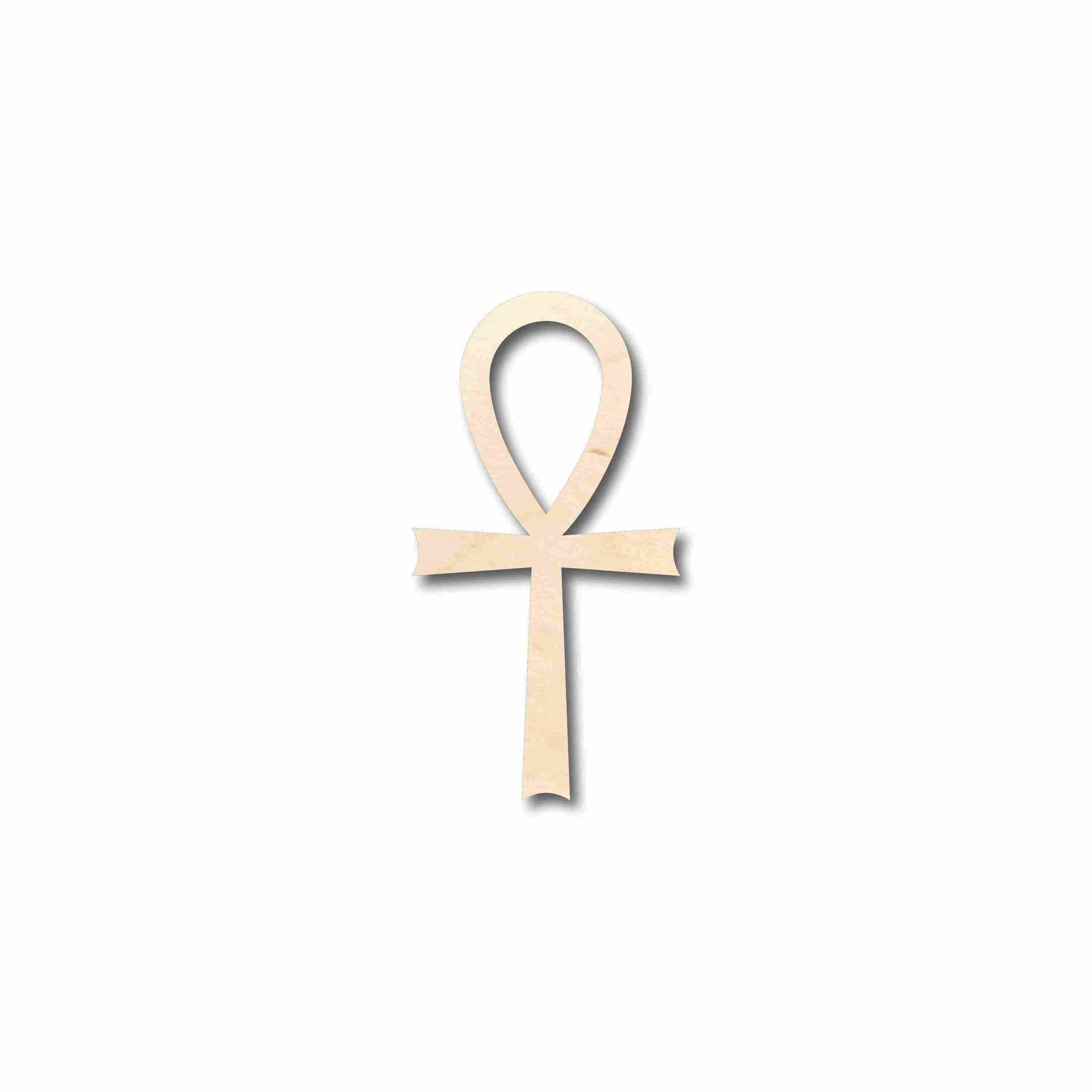 Unfinished Wood Ankh Silhouette - Craft- up to 46" DIY