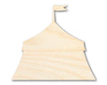 Unfinished Wood Circus Tent Shape | Fair | Craft Cutout | up to 46" DIY