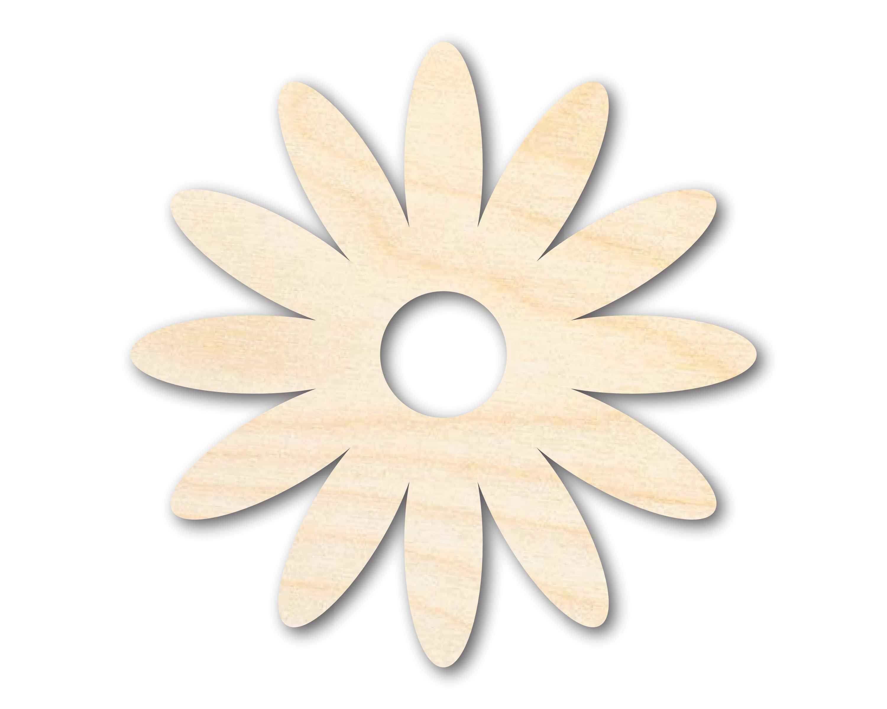 Unfinished Wood Daisy Shape | Flower | Craft Cutout | up to 46" DIY