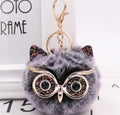 Lovely Owl Plush Doll Kids Favors Fur Ball Key Chain