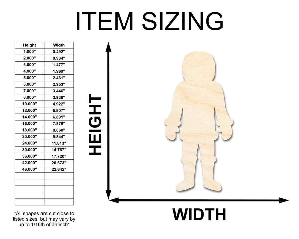 Unfinished Wood Eskimo Shape - Eskimo - Inuit - Winter - Craft - up to 46" DIY
