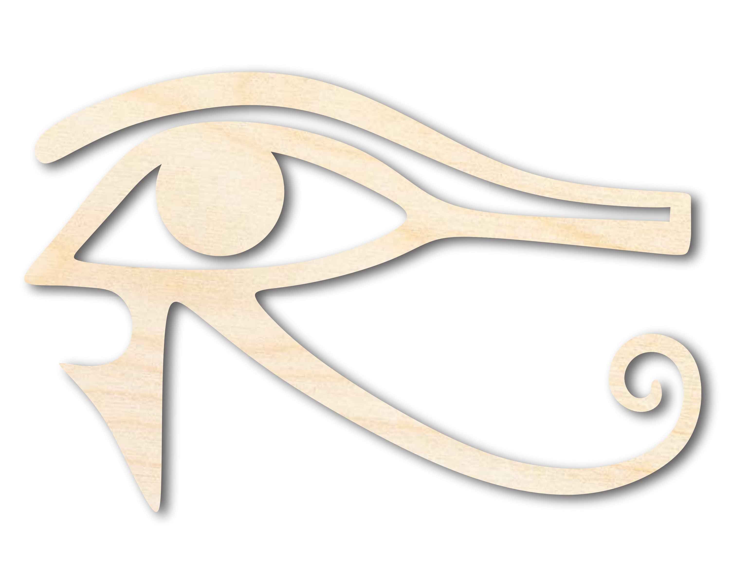 Unfinished Wood Eye of Ra Shape - Egypt - Mythical Craft - up to 46" DIY