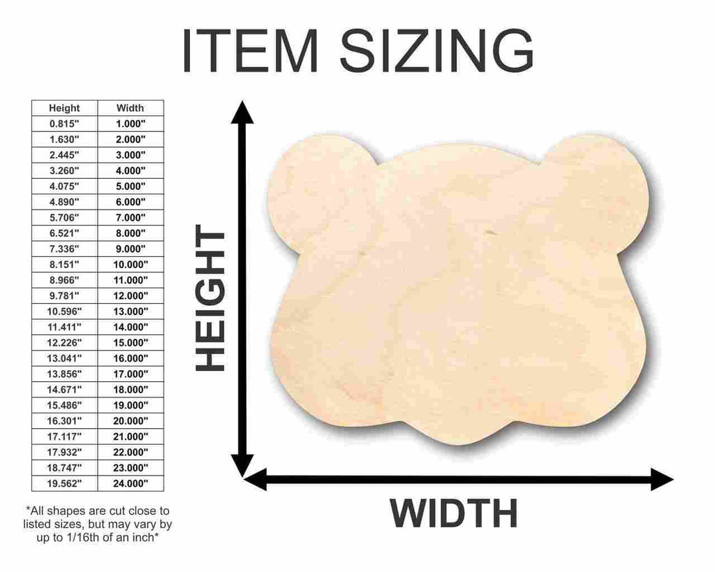 Unfinished Wood Groundhog Head Shape - Groundhog's Day - Animal - Craft - up to 46" DIY
