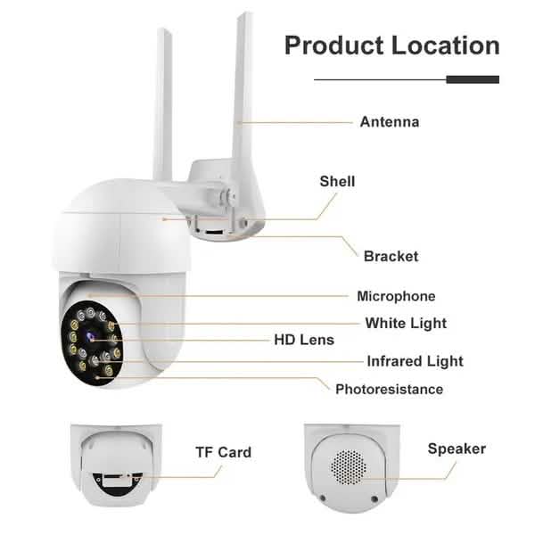 1080P Outdoor Full Color Night Vision Surveillance Camera