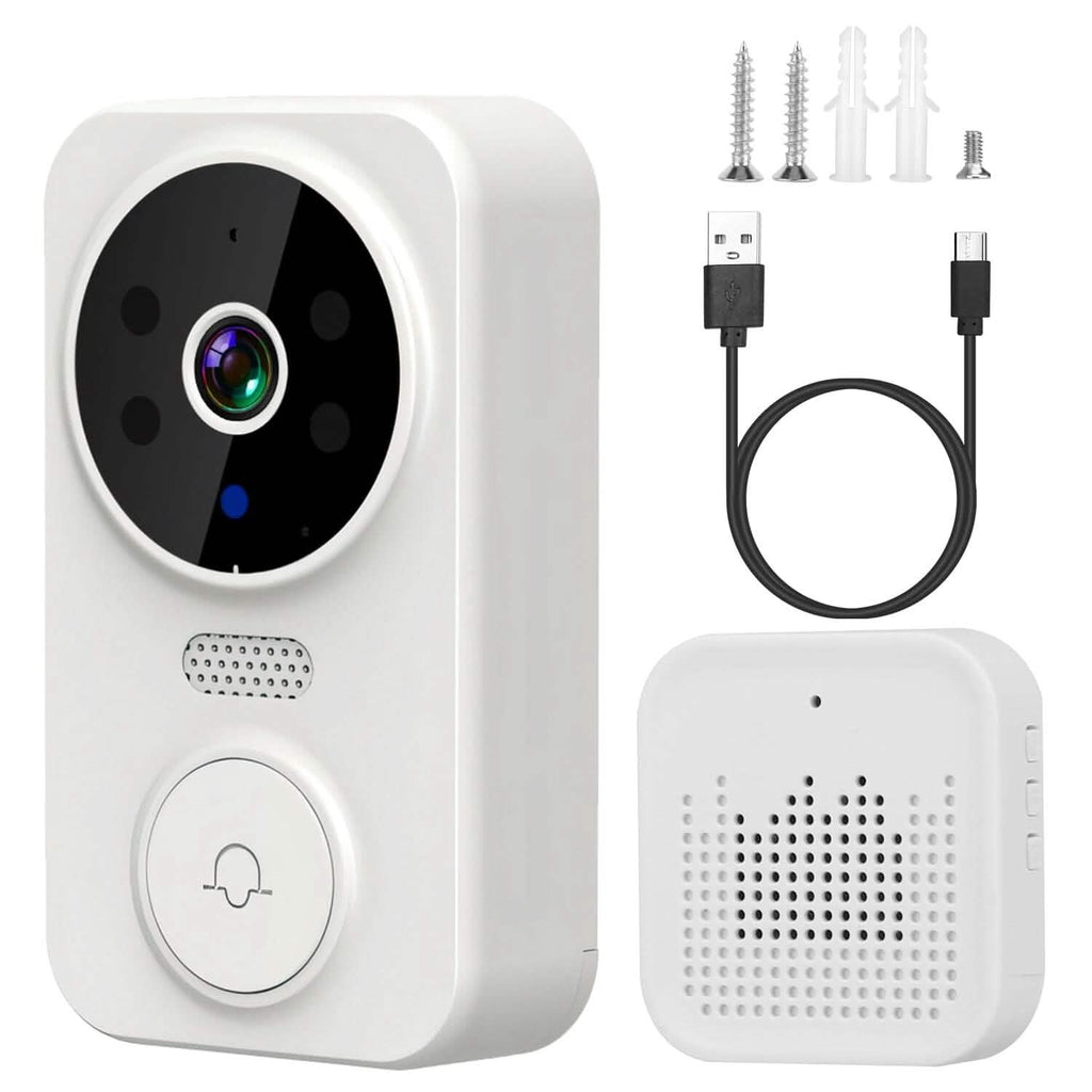 1080P WiFi Security Doorbell Camera 2-Way Audio Free Cloud Storage