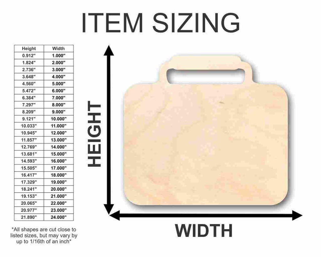 Unfinished Wood Lunch Box Shape - School - Craft - up to 46" DIY