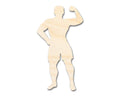 Unfinished Wood Body Builder Shape - Craft - up to 46" DIY