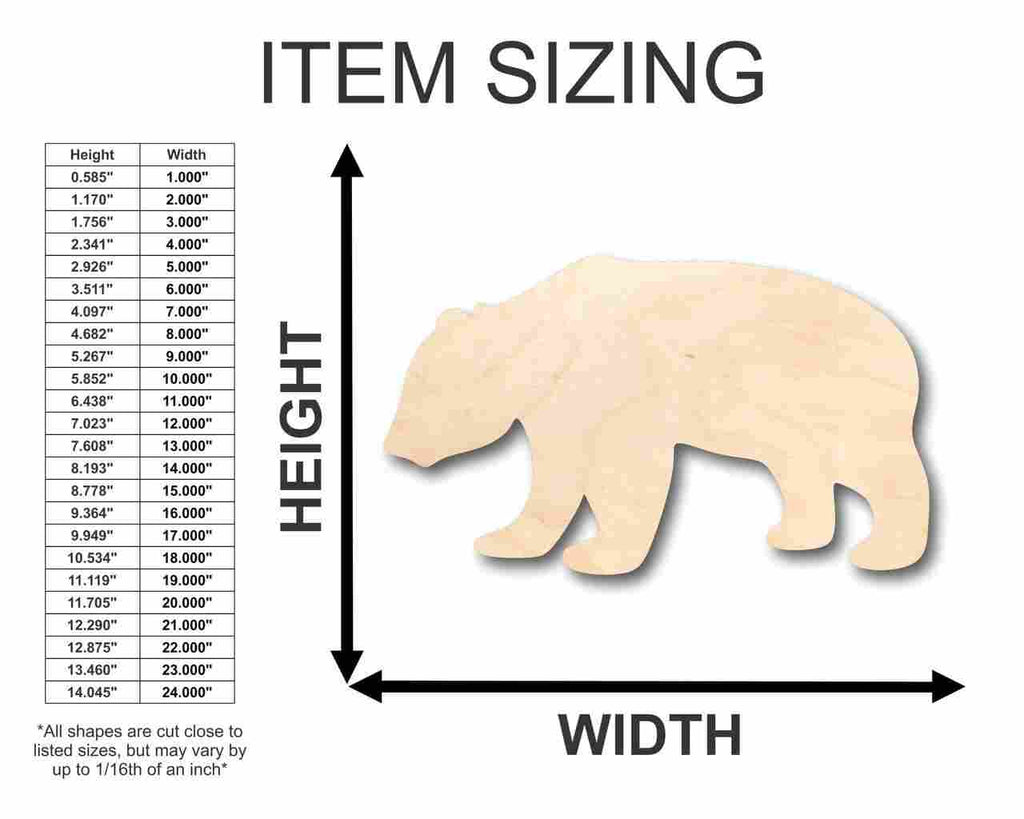 Unfinished Wood Panda Bear Shape - Animal - Craft - up to 46" DIY