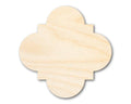 Unfinished Wood Quatrefoil Shape - Craft - up to 46" DIY