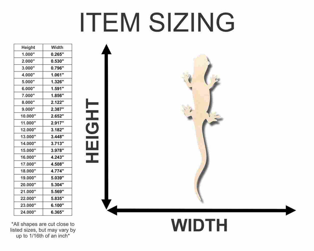 Unfinished Wood Salamander Shape - Animal - Craft - up to 46" DIY