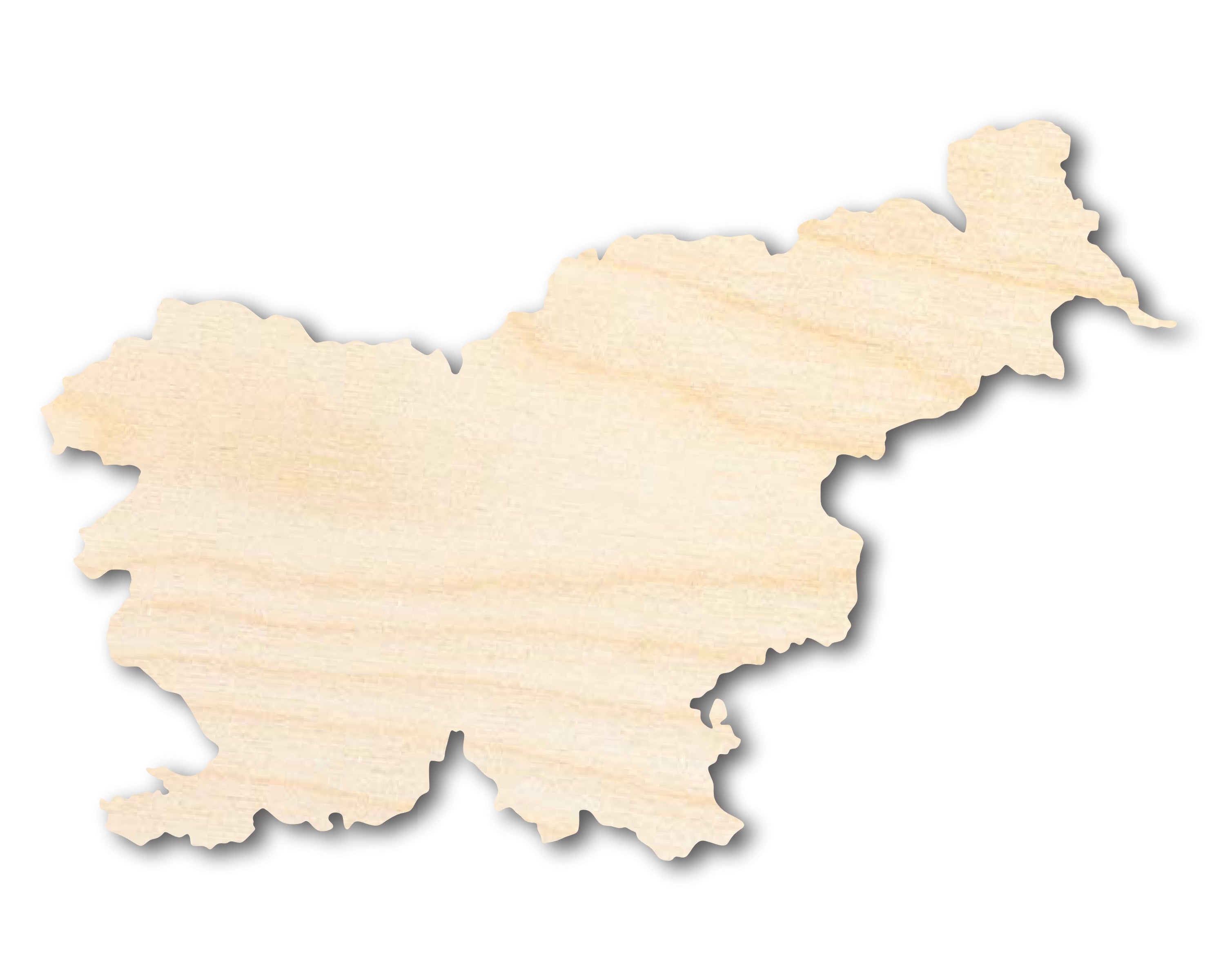 Unfinished Wood Slovenia Country Shape - European Country Craft - up to 46" DIY