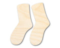Unfinished Wood Socks Shape - Craft - up to 46" DIY