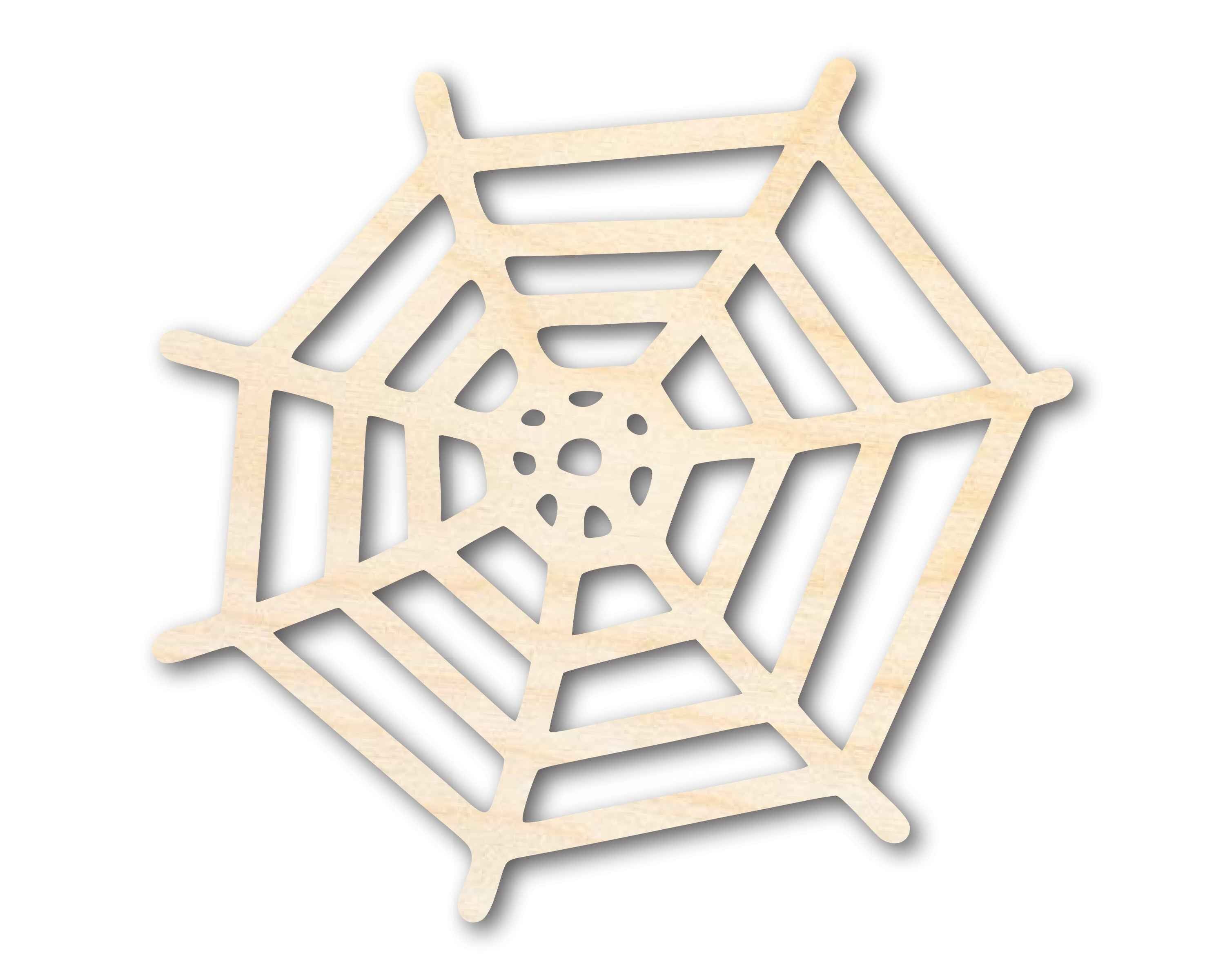 Unfinished Wood Spider Web Shape - Insect - Animal - Wildlife - Craft - up to 46" DIY