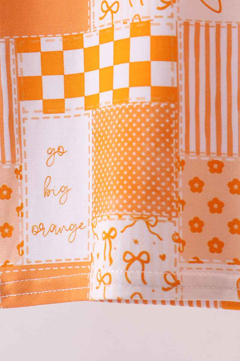 Tennessee floral checkered long sleeve bamboo pajama set
