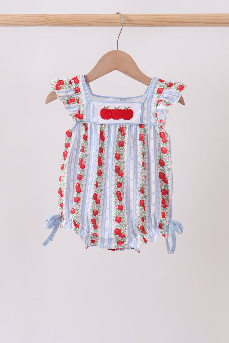 Red Apple Applique Bubble