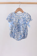 Blue Floral Print Bubble
