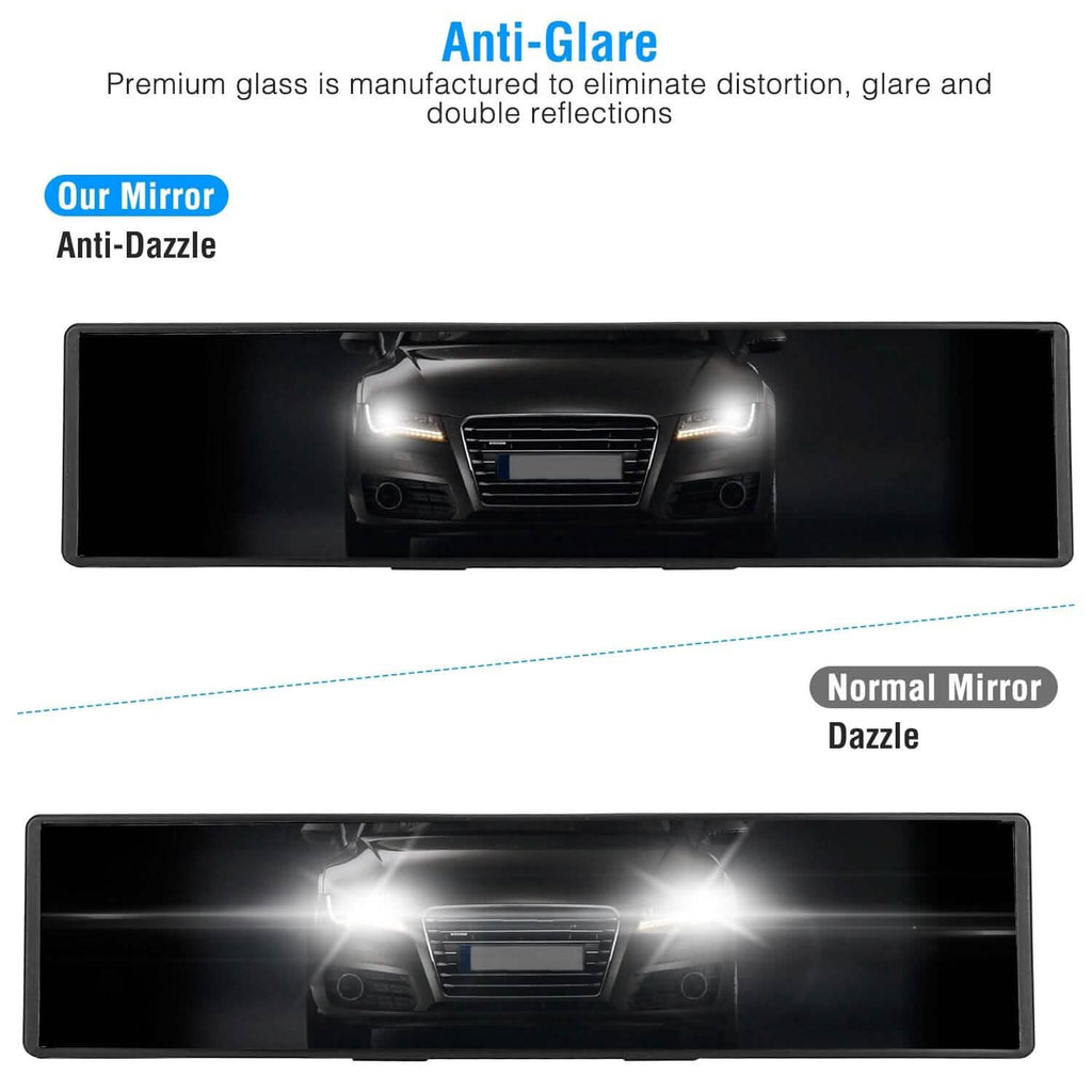 11.4-Inch Interior Clip-On Curve Car Rearview Mirror