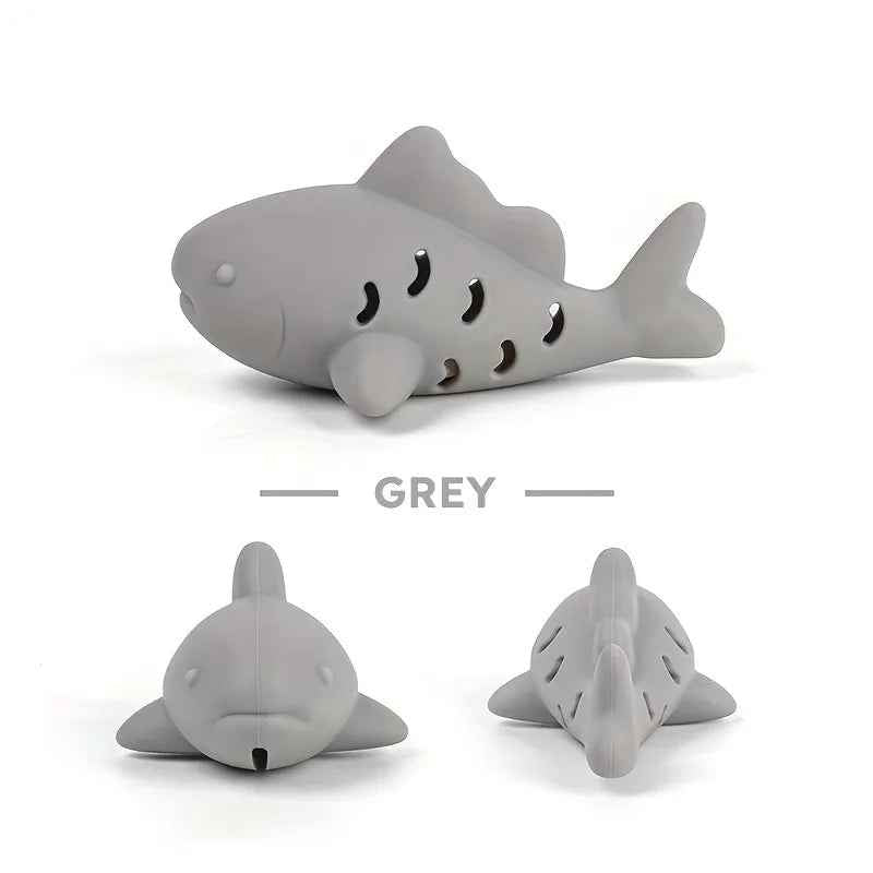 Silicone fish young cat pet teasing cat gnawing and hiding food