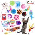 New Pet Toy Set Cat Toys Teaser Wand Mouse Supplies Multi-Style Combination