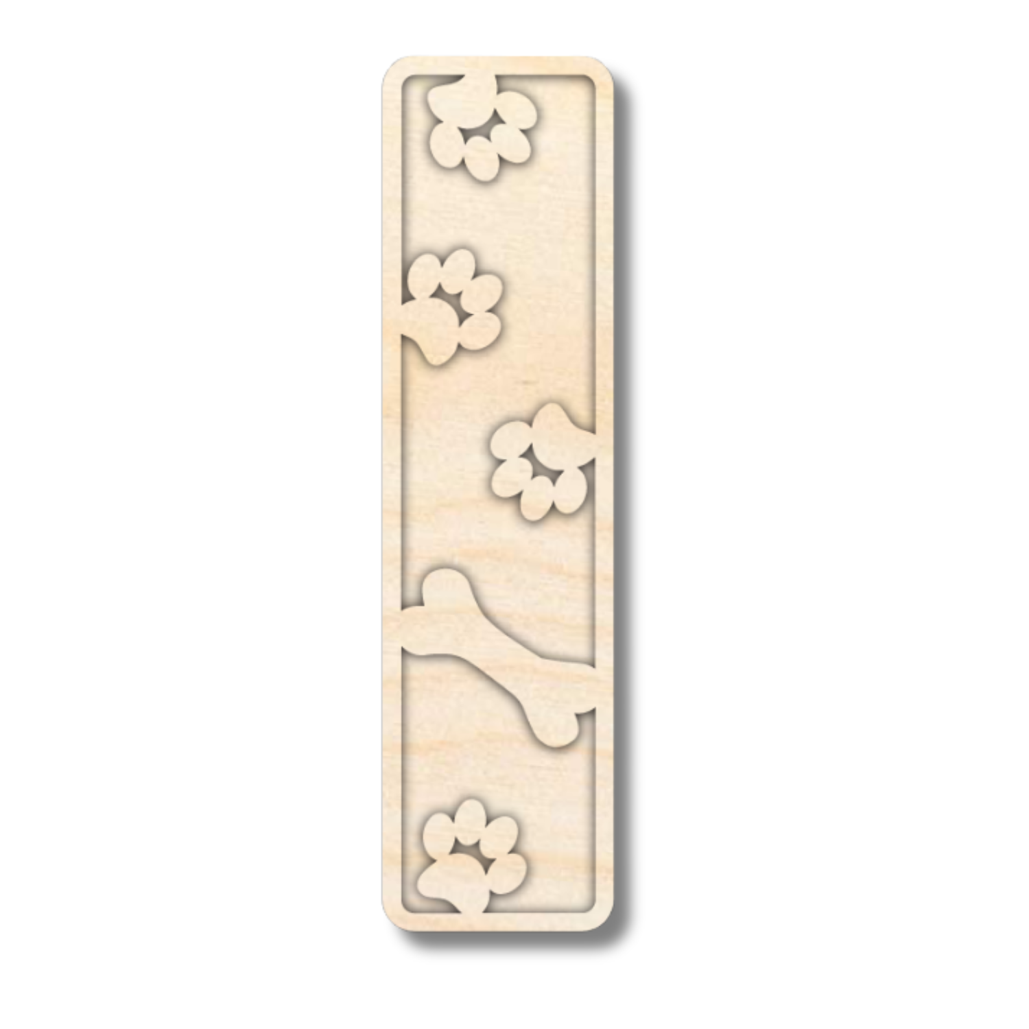Unfinished Wood Layered Themed Letters | Paw Print | A-Z | 2 Piece | up to 24"