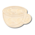 Unfinished Wood Etched Coffee Cup Shape | Paint By Line Crafts | up to 30" DIY