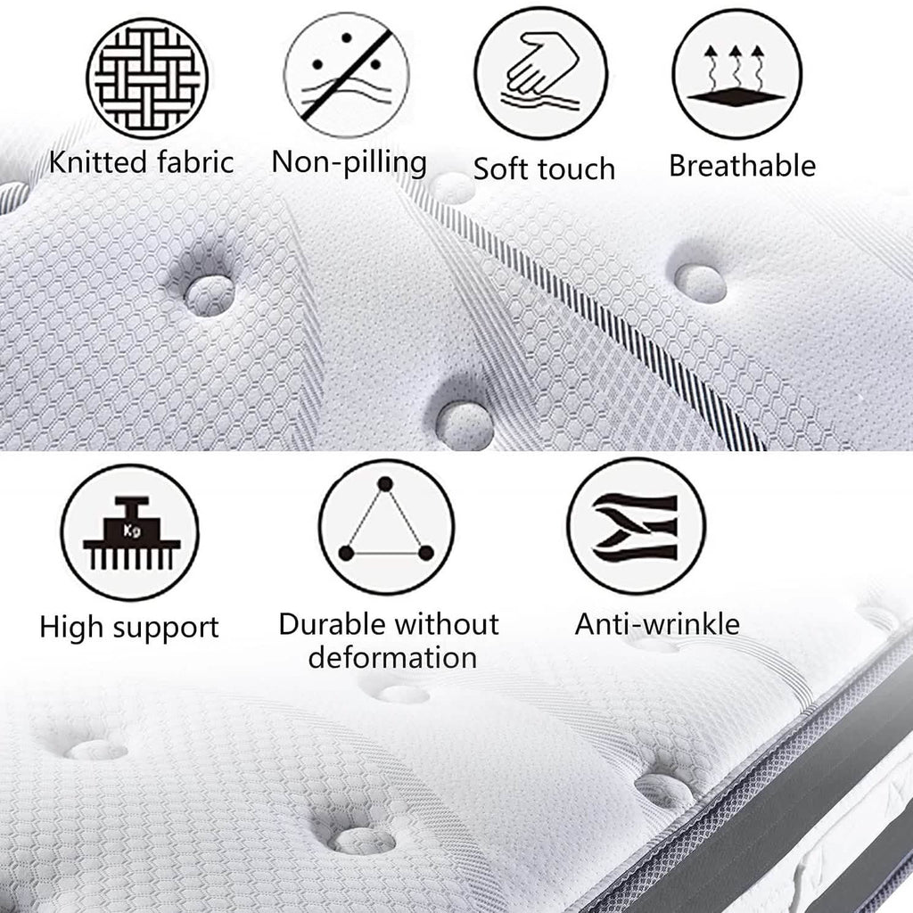 12" Hybrid Pocket Spring Mattress